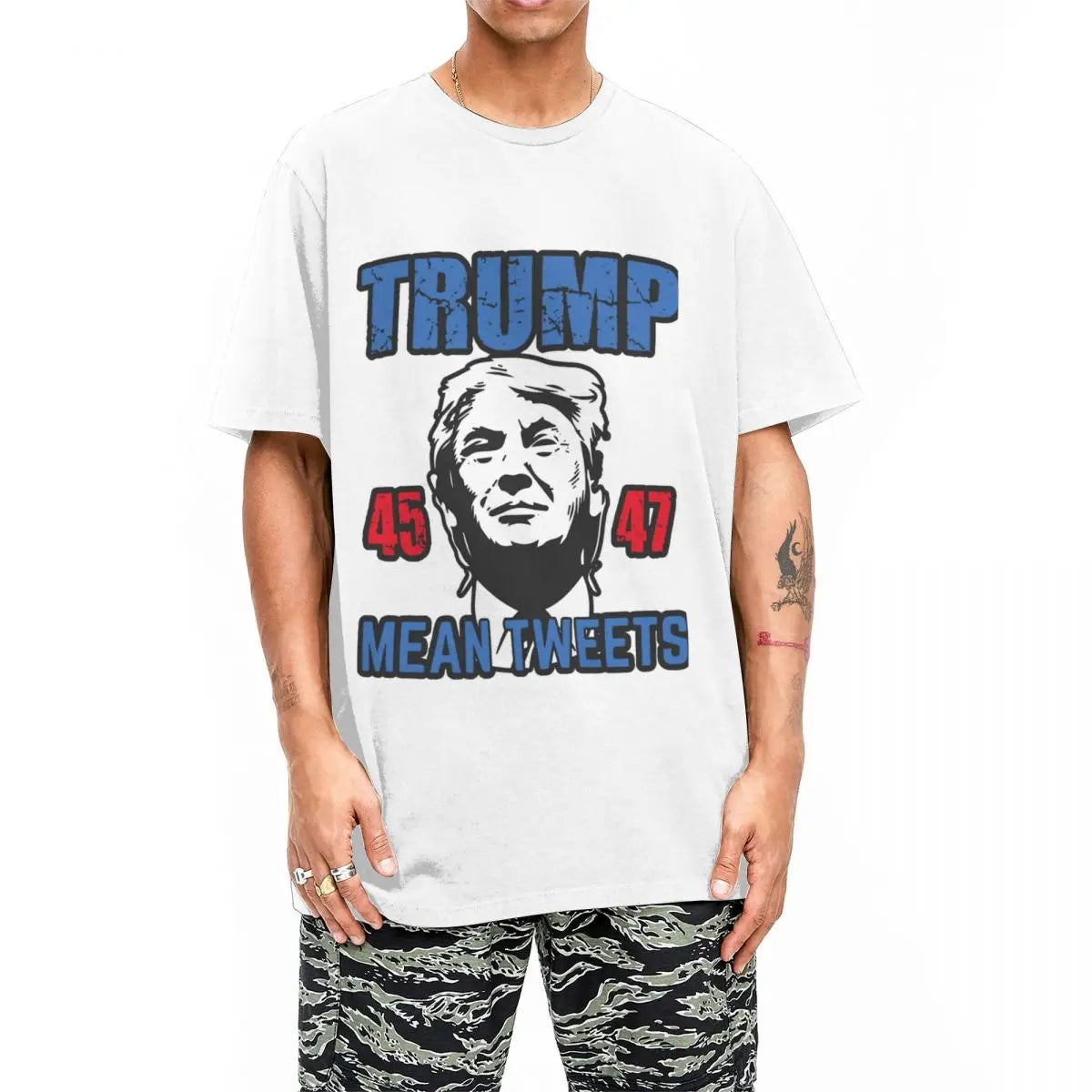 Men Women Trump For USA President T Shirts Trump Shooting Cotton Clothing Unique Short Sleeve Round Collar Gift Idea T-Shirts